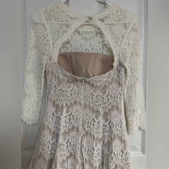 Betsy & Adam Lace Fit & Flare Dress - Size 2 - Picture 6 of 13